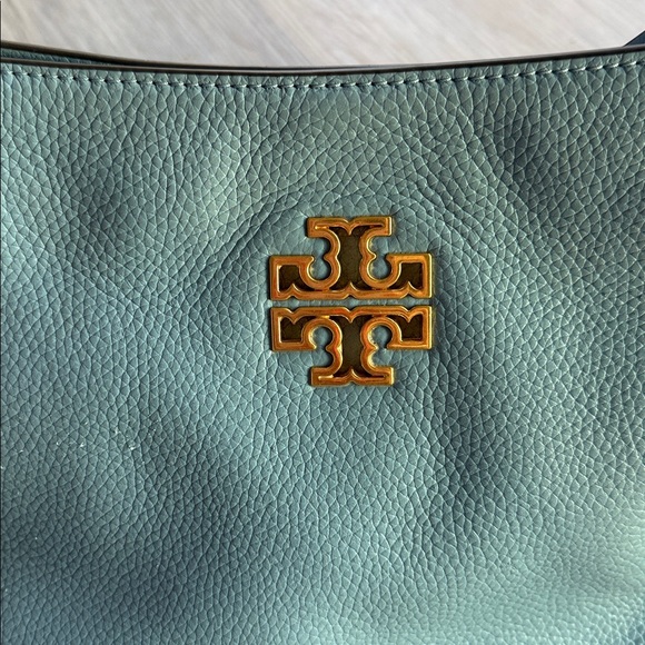 Tory Burch Light Blue Shoulder Bag with Gold Accents - Picture 7 of 10